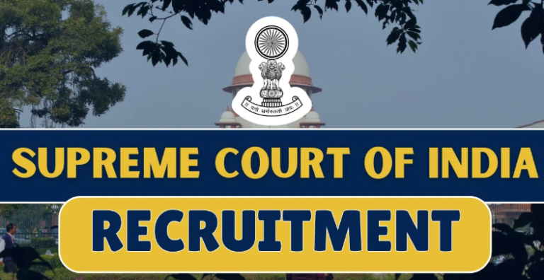 Supreme Court of India Recruitment 2025