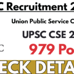 UPSC Civil Services Vacancy 2025