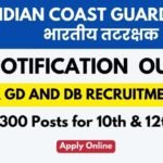 Coast Guard Navik GD DB Recruitment 2025