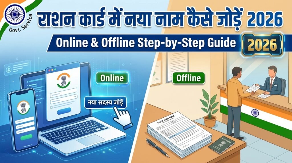 Ration Card Me Naya Naam Kaise Jode