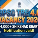 BPSC TRE 4.0 Vacancy 2026 notification details for over 44,000 teacher (Shikshak) posts in Bihar.